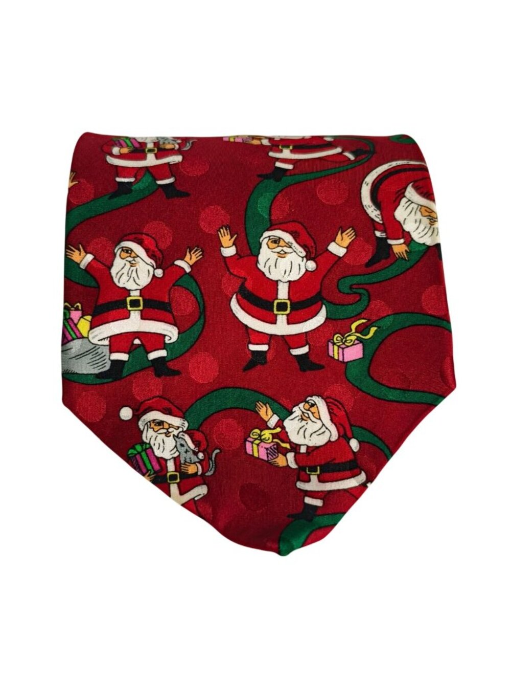 Mens Christmas Silk Tie Santa Claus Corporate Holiday Neckwear Spencer & Loew